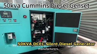 이 50KVA DCEC 저소음 디젤 발전기 세트는 최대의 신뢰성과 딜러 수익성을 위해 설계되었습니다.