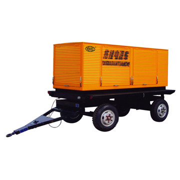 좋은 가격 조용한 트레일러 타입 YND485ZLD 36kva 20kw 디젤 발전기 온라인으로