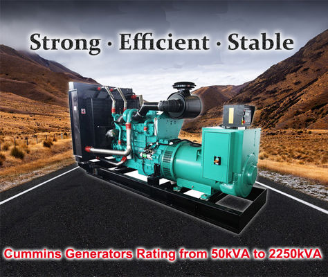 작은 물 냉각 110KW 137.5KVA 6 실린더 커밍스 디젤 발전기 세트